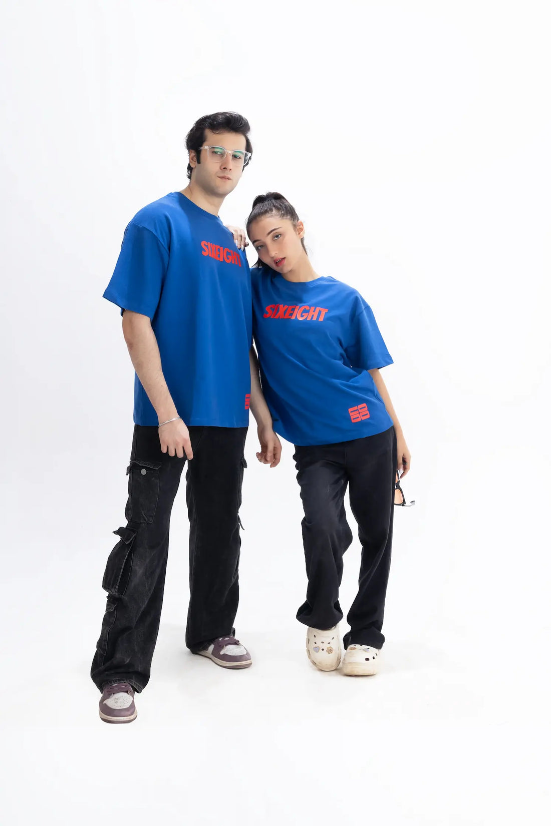 Not New York, Mumbai City Oversized Royal Blue Unisex T-Shirt