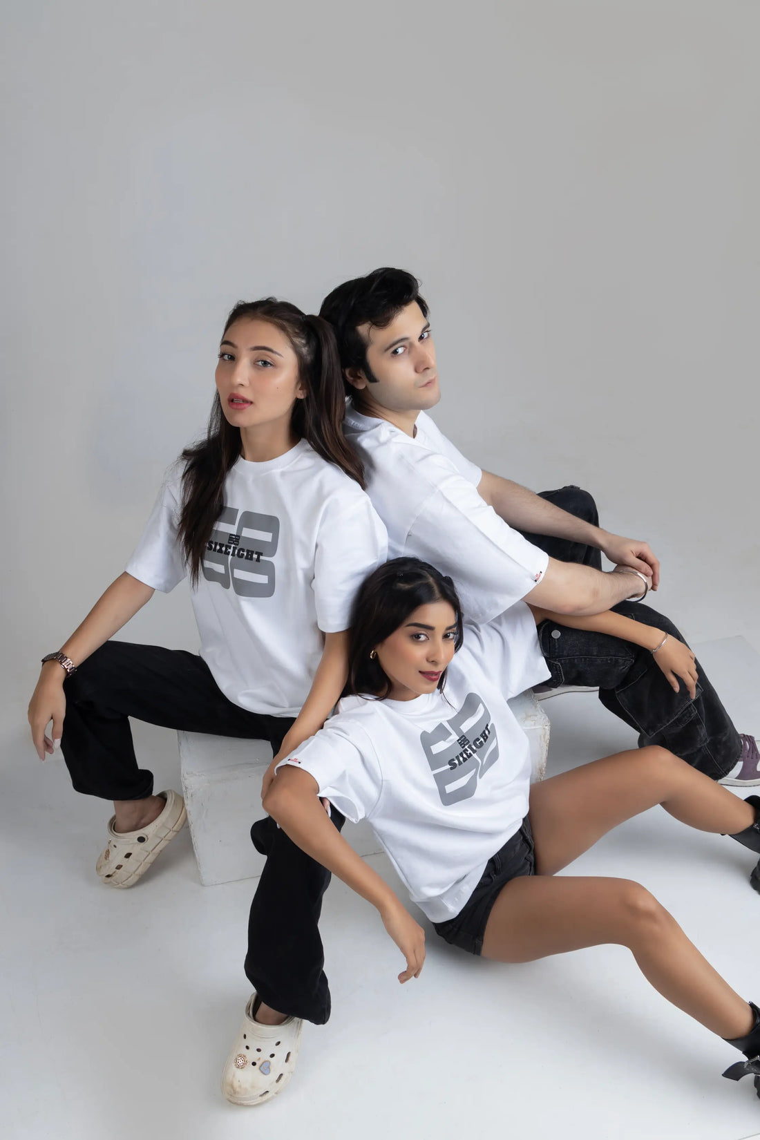 White Noise Oversized Unisex T-Shirt