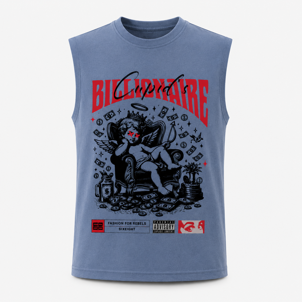 Cupid's Billionaire Boxy Fit Muscle Tank