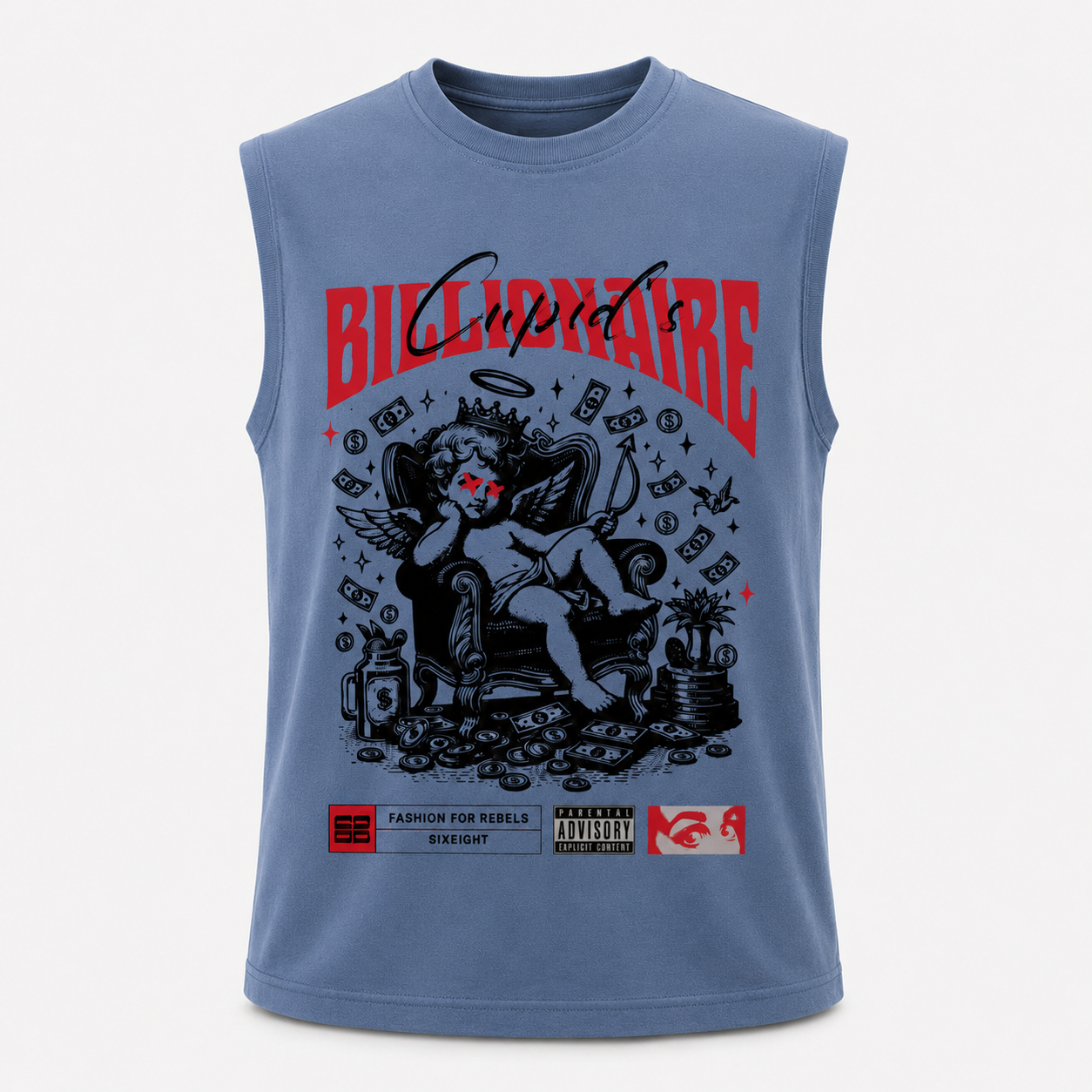 Cupid's Billionaire Boxy Fit Muscle Tank