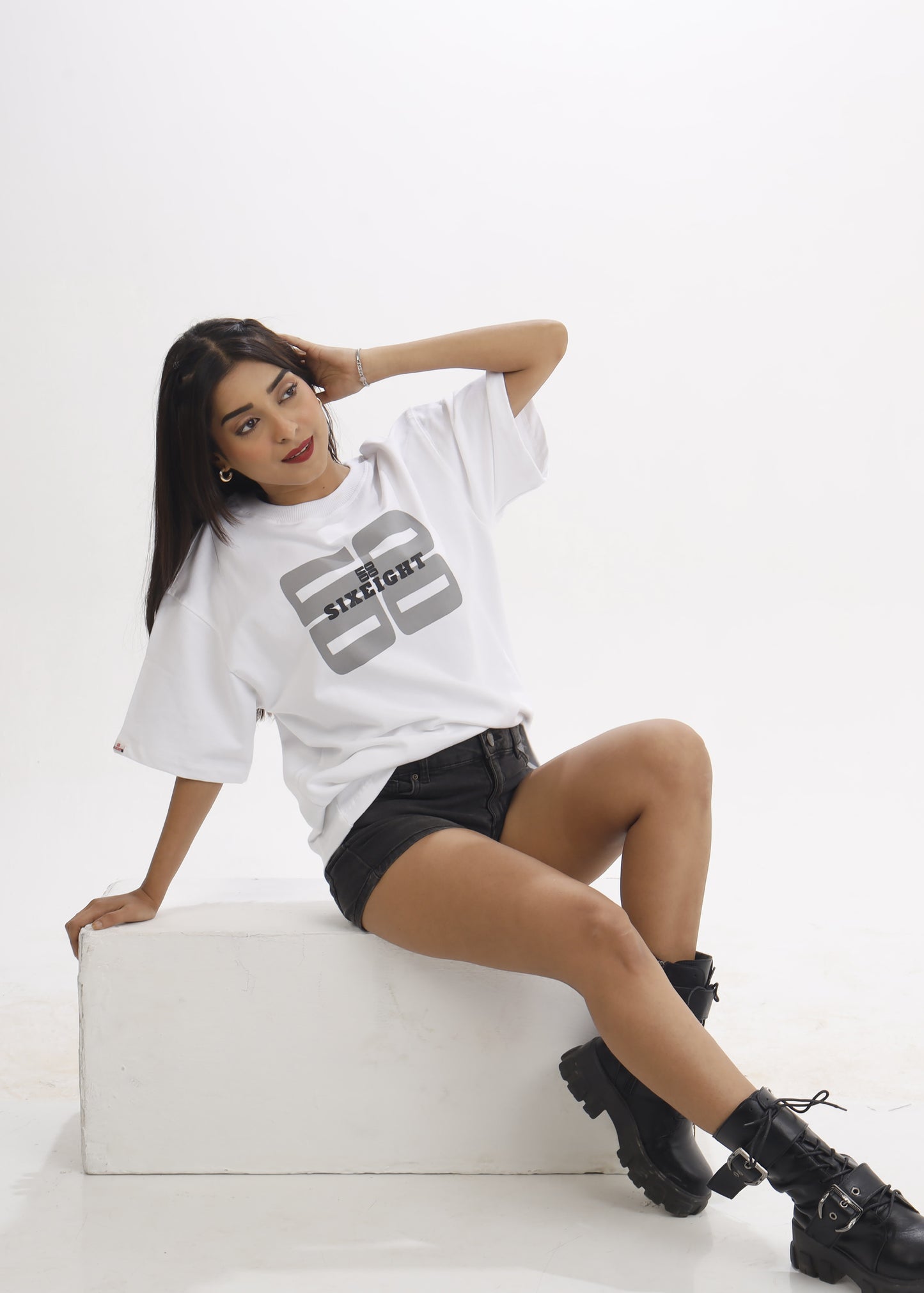 White Noise Oversized Unisex T-Shirt