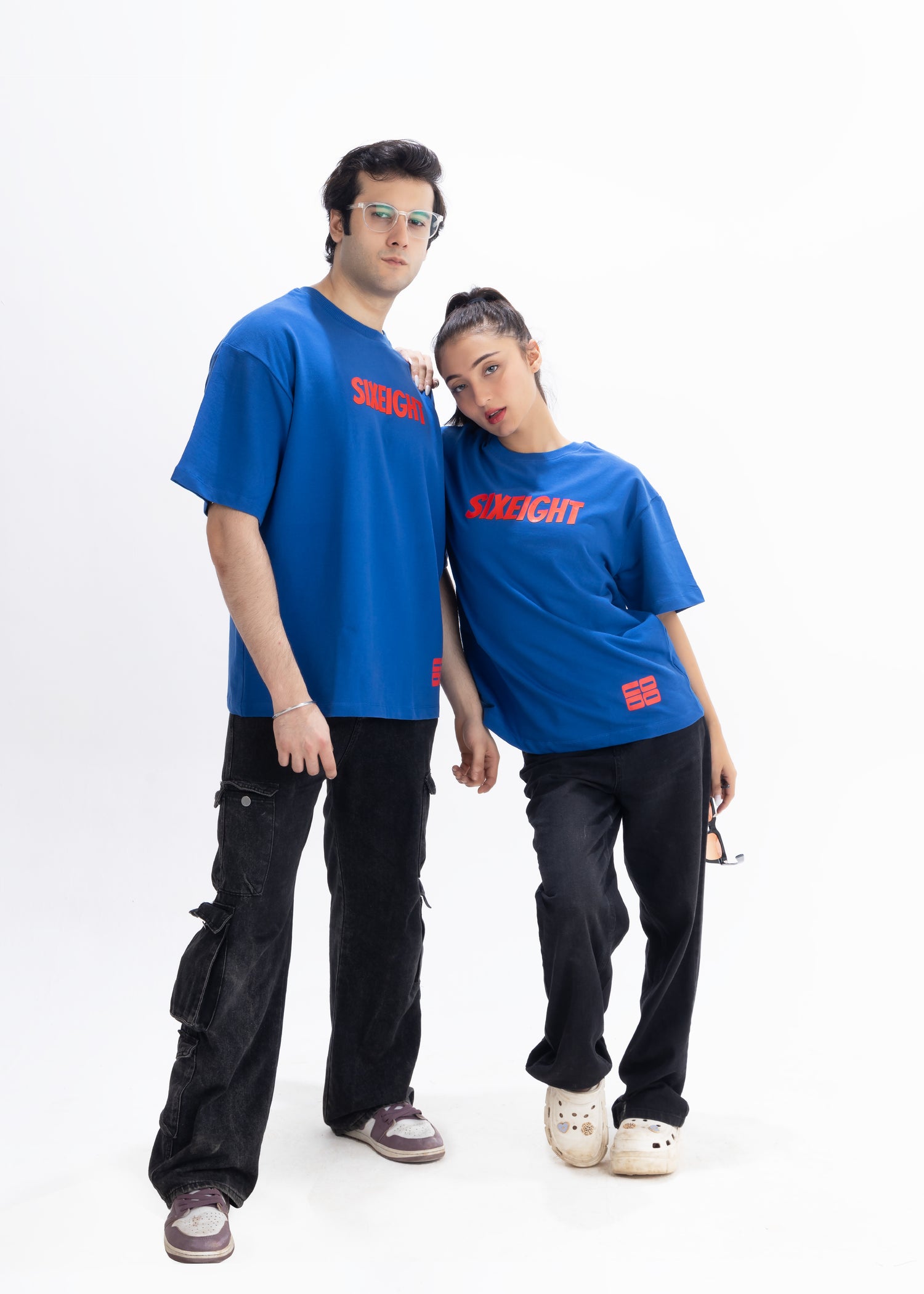 Not New York, Mumbai City Oversized Royal Blue Unisex T-Shirt