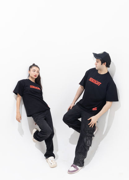 Not New York, Mumbai City Oversized Black Unisex T-Shirt