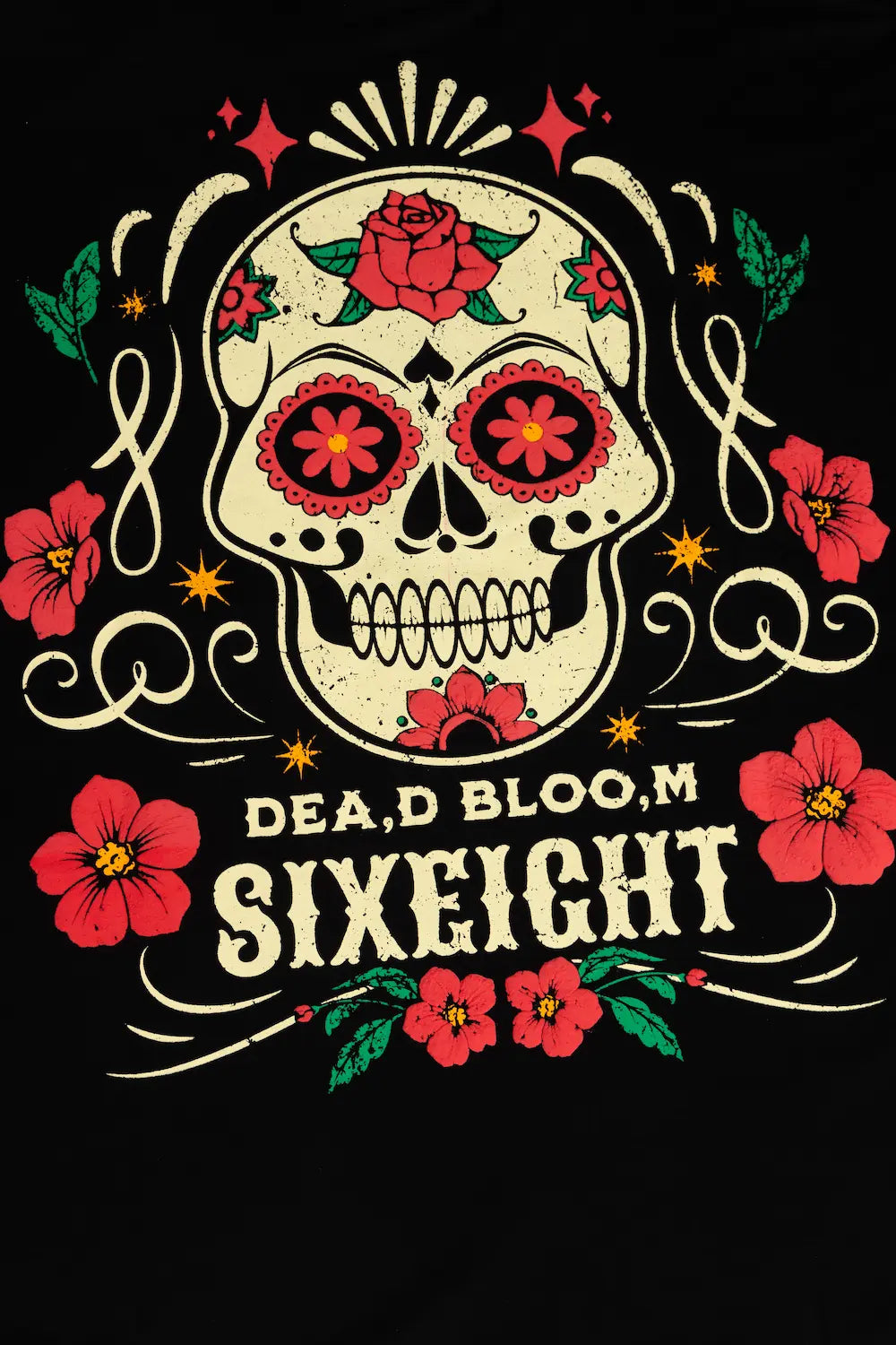 Dead Bloom - Oversized Black Unisex T-Shirt