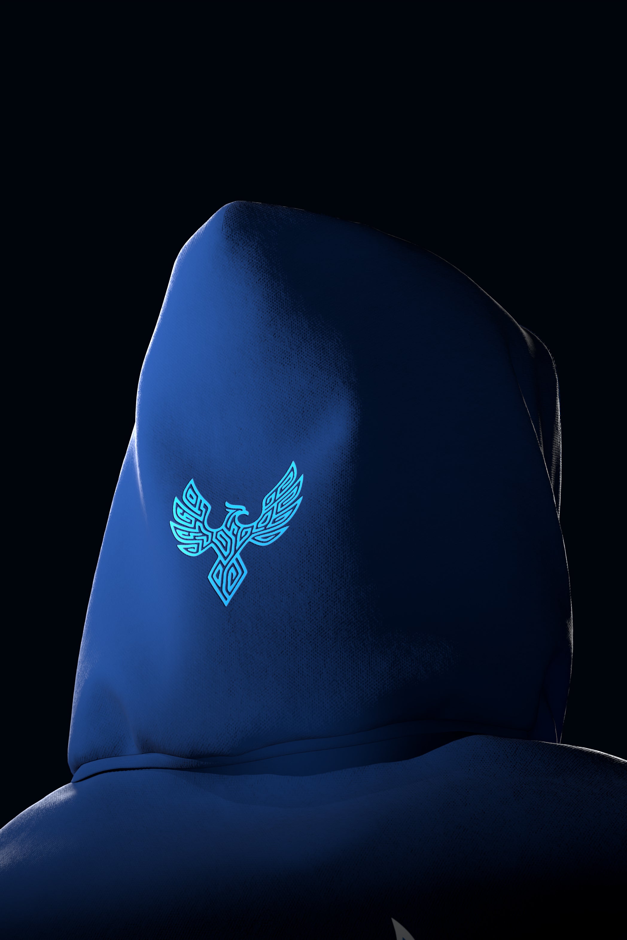 Celestial Phoenix – Midnight Navy Zip Hoodie